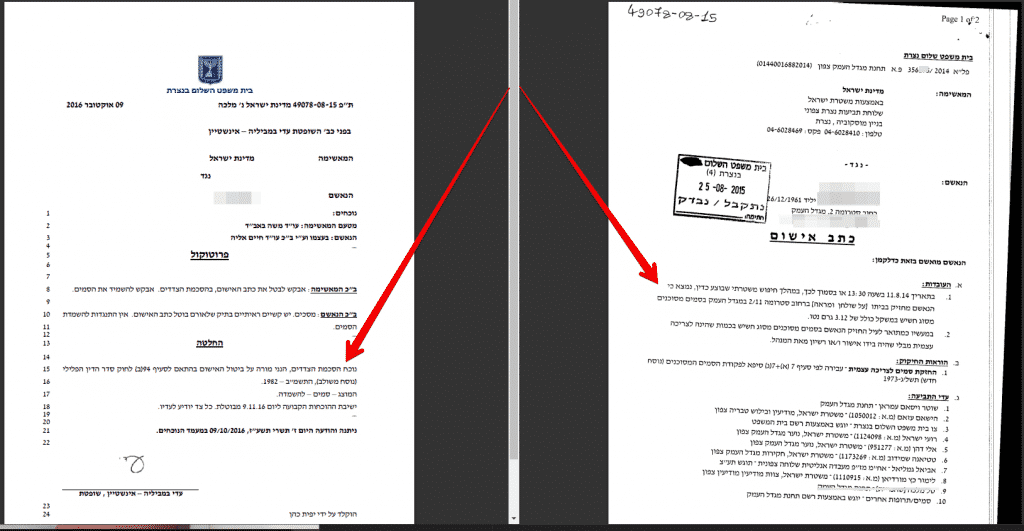 יוסי מלכה ביטול כתב אישום וכתב אישום קובץ פנג